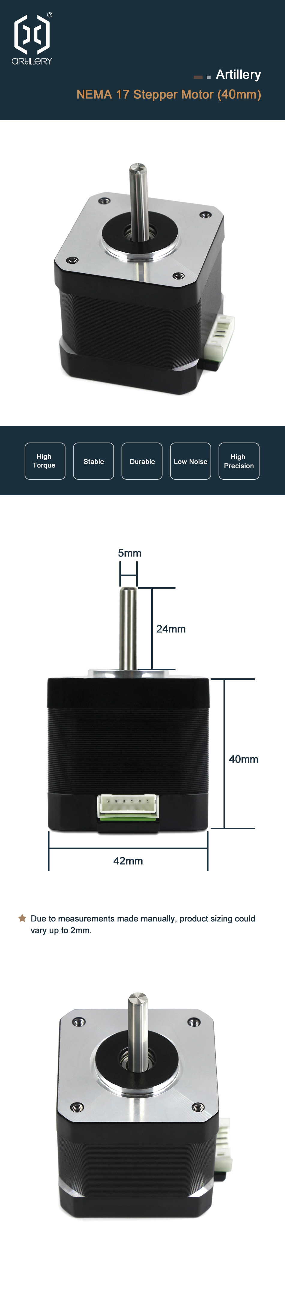 Artillery Sidewidner X1 X/Z Axis Motor Nema17 Step Motor